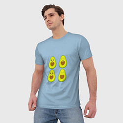 Футболка мужская Авокадо, цвет: 3D-принт — фото 2