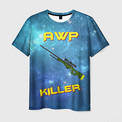 Футболка мужская AWP killer, цвет: 3D-принт