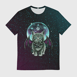 Футболка мужская КОТ КТУЛХУ, цвет: 3D-принт