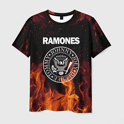 Футболка мужская Ramones цвета 3D-принт — фото 1
