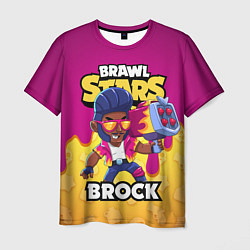 Футболка мужская BRAWL STARS BROCK, цвет: 3D-принт