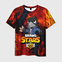 Футболка мужская BRAWL STARS CROW, цвет: 3D-принт