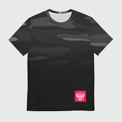 Футболка мужская Russia - Инферно, цвет: 3D-принт