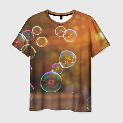Футболка мужская Мыльные пузыри, цвет: 3D-принт
