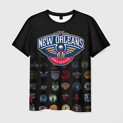 Футболка мужская New Orleans Pelicans 1, цвет: 3D-принт