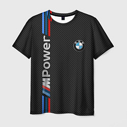 Футболка мужская BMW POWER CARBON, цвет: 3D-принт
