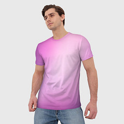 Футболка мужская Нежный фиолет, цвет: 3D-принт — фото 2
