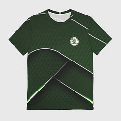 Мужская футболка Шкода мини логотип