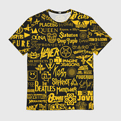 Мужская футболка ЛОГОТИПЫ РОК ГРУПП