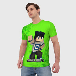 Футболка мужская MINECRAFT, цвет: 3D-принт — фото 2