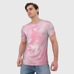 Футболка мужская Розовая Богемия, цвет: 3D-принт — фото 2