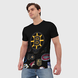 Футболка мужская NHL Boston Bruins Z, цвет: 3D-принт — фото 2