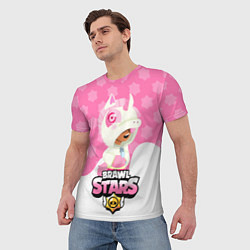 Футболка мужская Brawl stars Unicorn, цвет: 3D-принт — фото 2