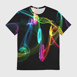 Футболка мужская НЕОНОВЫЙ ДЫМ, цвет: 3D-принт