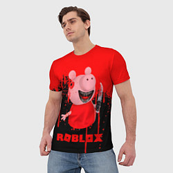 Футболка мужская Roblox Piggy, цвет: 3D-принт — фото 2