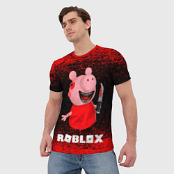 Футболка мужская Roblox Piggy, цвет: 3D-принт — фото 2
