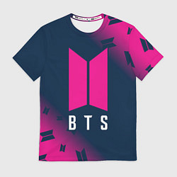 Футболка мужская BTS БТС, цвет: 3D-принт
