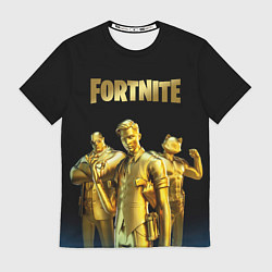 Футболка мужская FORTNITE GOLD SQUAD, цвет: 3D-принт