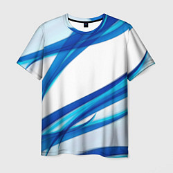 Футболка мужская STRIPES BLUE, цвет: 3D-принт