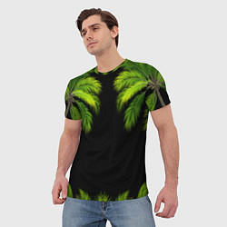 Футболка мужская Пальмы, цвет: 3D-принт — фото 2