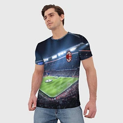 Футболка мужская FC MILAN, цвет: 3D-принт — фото 2