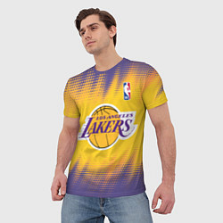 Футболка мужская Los Angeles Lakers, цвет: 3D-принт — фото 2