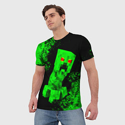 Футболка мужская MINECRAFT CREEPER, цвет: 3D-принт — фото 2