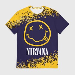Футболка мужская NIRVANA НИРВАНА, цвет: 3D-принт