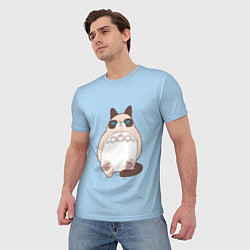 Футболка мужская Тоторный кот, цвет: 3D-принт — фото 2