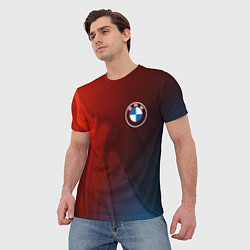 Футболка мужская BMW БМВ, цвет: 3D-принт — фото 2