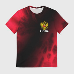 Футболка мужская RUSSIA РОССИЯ, цвет: 3D-принт
