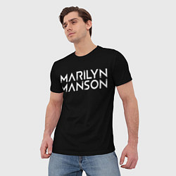 Футболка мужская Marilyn Manson, цвет: 3D-принт — фото 2