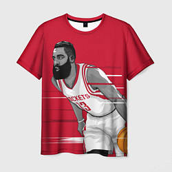 Футболка мужская James Harden Houston Rockets, цвет: 3D-принт