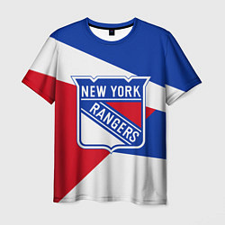 Футболка мужская Нью-Йорк Рейнджерс, цвет: 3D-принт