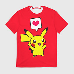 Футболка мужская Pikachu Pika Pika, цвет: 3D-принт