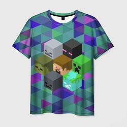 Футболка мужская Minecraft, цвет: 3D-принт