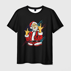 Футболка мужская Crazy Santa, цвет: 3D-принт