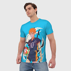 Футболка мужская Хината, цвет: 3D-принт — фото 2