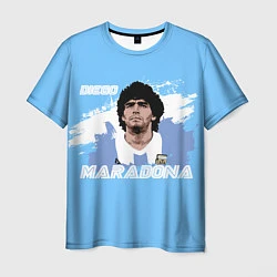 Футболка мужская Диего Марадона, цвет: 3D-принт