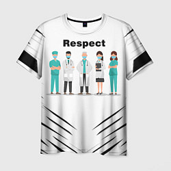 Футболка мужская RESPECT, цвет: 3D-принт