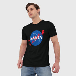 Футболка мужская Santa Nasa, цвет: 3D-принт — фото 2