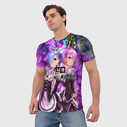 Футболка мужская Re:Zero Жизнь с нуля, цвет: 3D-принт — фото 2