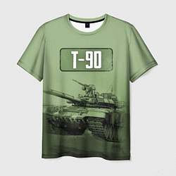 Футболка мужская T-90, цвет: 3D-принт
