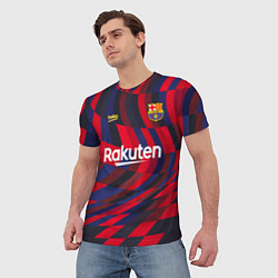 Футболка мужская FC Barcelona La Liga Pre-Match 202122, цвет: 3D-принт — фото 2