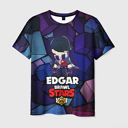 Футболка мужская BRAWL STARS EDGAR, цвет: 3D-принт