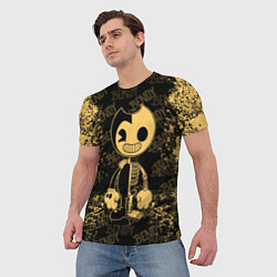 Футболка мужская Bendy And The Ink Machine краска, цвет: 3D-принт — фото 2