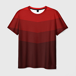 Футболка мужская Красный Градиент, цвет: 3D-принт