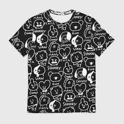 Футболка мужская BTS BT21, цвет: 3D-принт