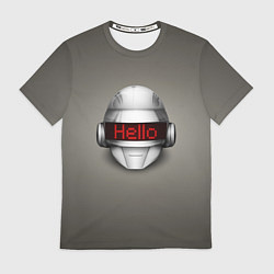 Футболка мужская Daft Punk Hello, цвет: 3D-принт