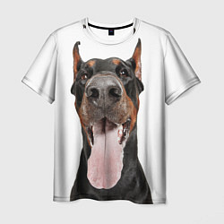 Футболка мужская Доберман Doberman, цвет: 3D-принт